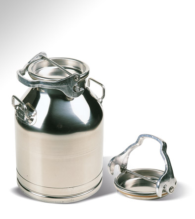 Stainless steel milk cans