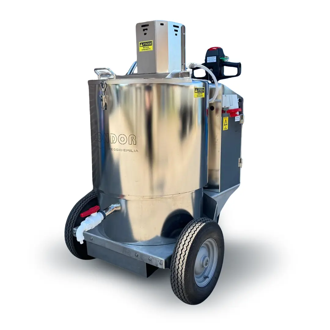 Miscelatore per latte in polvere Linea Tata con ruote – vista frontale